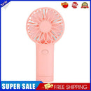 USB Mini Wind Power Handheld Fan Portable Summer Small Cooling Fan (Pink)