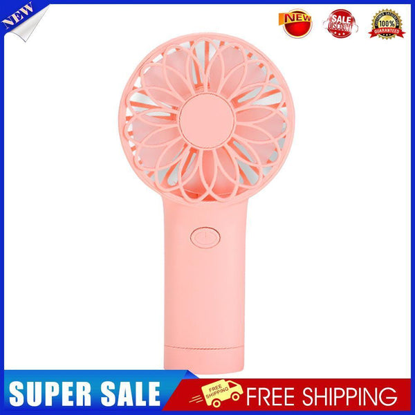 USB Mini Wind Power Handheld Fan Portable Summer Small Cooling Fan (Pink)