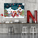 11CT Printed Full Cross Stitch DIY Christmas Hand Painting Living Room Decor Kit