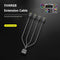 COOLMOON 5V 3Pin HUB Splitter Cable Extension Cord for Mainboard (1 to 4)