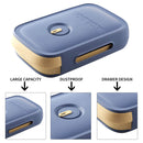 Egg Storage Box Drawer Type Egg Tray Container with Date Reminder (Blue) Newly