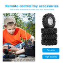 4pcs Wheel Rims Tire Set for 1/10 Axial Hsp Redcat Traxxas RC Off-Road Truck Car