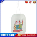 25cm Japanese Style Solar Lantern Printing Fabric Bar Pub Home Decor (C)