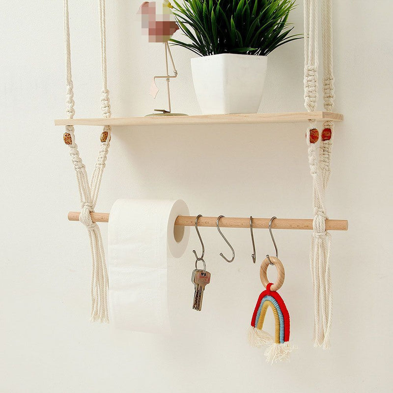 Decoration Hanging Basket Plants Holder Basket Flower Pot Hanging Cotton Rope