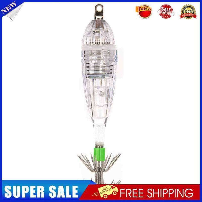 Button Battery Operated LED Light Fishing Lure Squid Hook Light (4-Color)