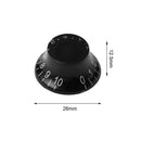 Hat Shape Knob Tone Volume Knobs Electric Guitar Speed Control For Les Paul LP