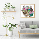5D DIY Special Shaped Diamond Painting Dog Cross Stitch Kit Home Bedroom Decor