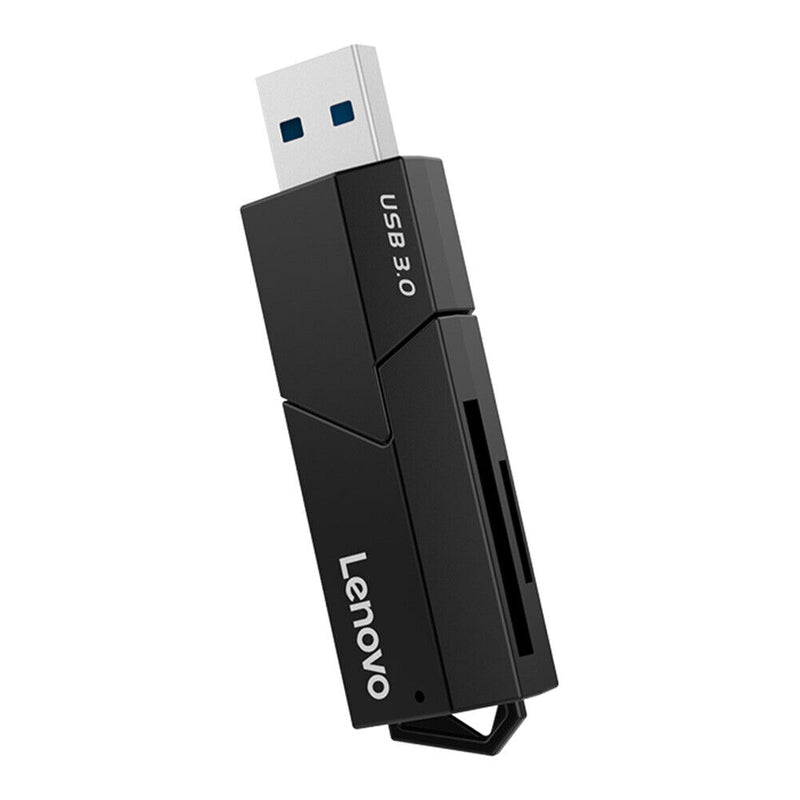 Lenovo D204 5Gbps USB 3.0 Memory Card Reader 2 in 1 SD TF Portable Adapter