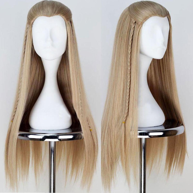 Halloween Legolas Greenleaf Wig Lord of the Rings Hobbit Elf Cospaly Hair Wig#