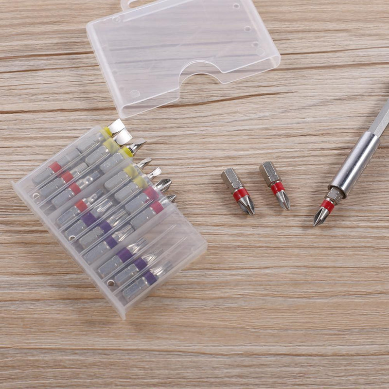 20pcs 25mm Screwdriver Bit Set Kit 1/4in Hex Shank CRV Slotted Torx Hexagon