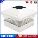 LED Solar Column Light Pillar Lamp Outdoor Villa Yard Garden Decor (White)