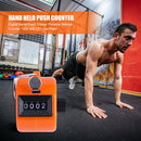 Digital Hand Press Clicker Portable Manual Tally with Backlight (Orange) Newly