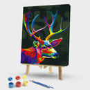 Colored Elk No Frame Pictures By Number DIY Digital Coding Oil Painting for Home