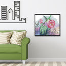 14CT Printed Partial Cross Stitch DIY Bird Flower Hand Painting Room Decoration