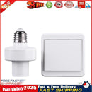 E27 Wireless Light Lamp Holder ON/Off Base Switch Socket for LED Bulbs (B) Newly