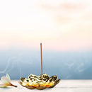 Lotus Incense Plate Sandalwood Stick Burner Yoga Buddhism Line Censer (L) Newly