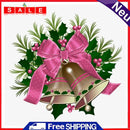 Pink Bow Bell Frameless Picture Oil Paint By Numbers Hand Painted Picture Decor