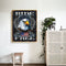 Retro Animal Poster Oil Paint By Numbers Kits Canvas DIY Home Decoration Gift