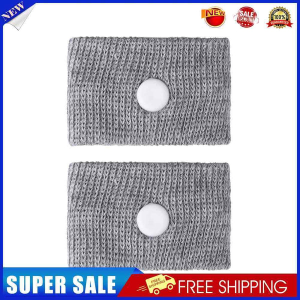 40PC Morning Sickness Wrist Bands Anti Motion Sickness Wristband (Grey)