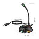 Voice Microphone Wired Rgb Laptop Microphone for Computer Recording Confere