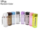 Water Bottle Square Fruit Tea Drink Transparent Sport non-toxic Tasteless Y1L8