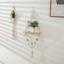 Flower Pot Wall Decoration Plants Holder Cotton Rope Basket Flower Pot Hanging