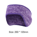 Winter Warm Double-Layer Fleece Scarf Neck Cover for Women Men (Purple)