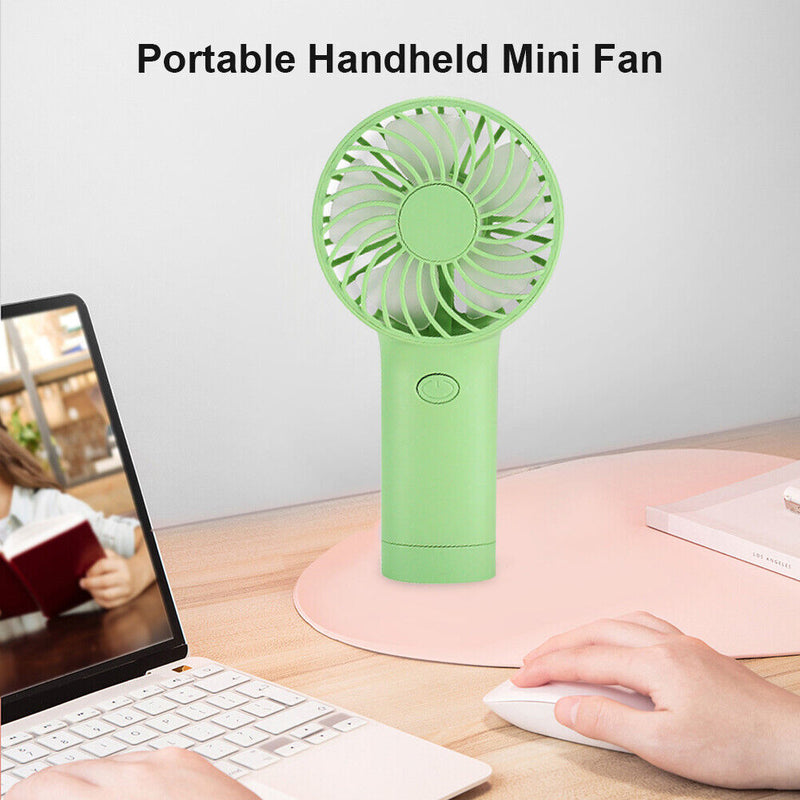 USB Mini Wind Power Handheld Fan Portable Summer Travel Office Small Cooling Fan