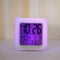 7Colors Change Alarm Clock LED Digital Glowing Bedroom Light Kids Night B7Q7