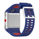 Silicone Watch Band for Polar V800 Replacement Wrist Strap (Blue Red) Newly