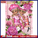 5D DIY Diamond Painting Rose Girls Full Drill Rhinestone Mosaic Art Picture K
