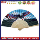 Independence Day Eagle Oil Paint Folding Fan By Numbers DIY Digital Oil Paint