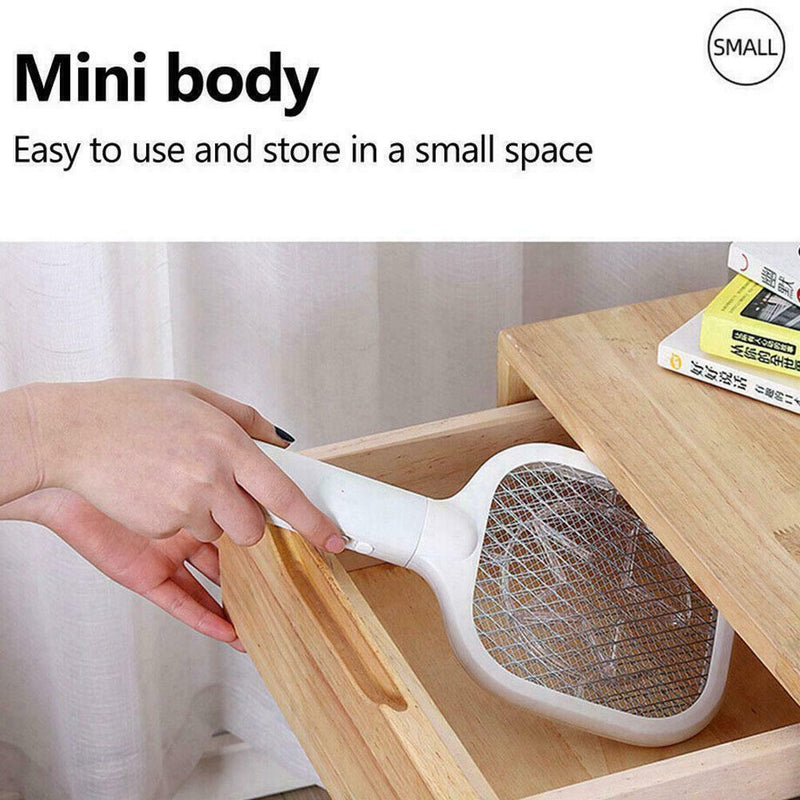 1x USB Electric Fly Insect Zapper Killer Swatter Bug Racket Lamp Mosquito U4B1