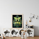 Full Cross Stitch Handcraft 11CT Stamped Butterfly Needlework DIY Home Ornament