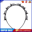Punk Braided Hairband Headband Men Women Hoop Double Bangs Clip (Black)