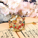 Pendant Chinese style Metal Tassel Book Clip Bookmark Pagination Mark Painted