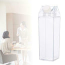 1pcs 500ml Milk Bottle Shaped Water Cup Clear Milk Box Outdoor Bottle H3V1