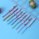 9pcs Knitting Needles Handmade Crafts Aluminum Crochet Set for Sewing Weave Tool