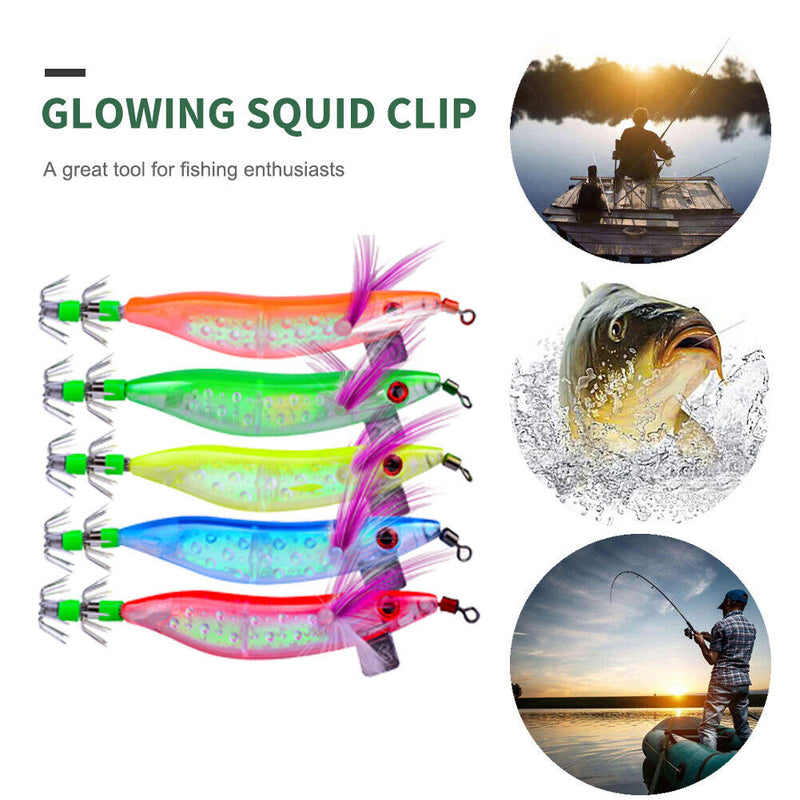 5pcs 10cm 8.1g Shrimp Jigs Fishing Lures Artificial Crankbait Hard Baits