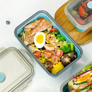 Silicone Lunch Box Folding Microwave Bento Food Storage Container (L) Newly