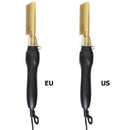 2 in 1 Hair Straightener Curler Electric Hot Heating Iron Styling Comb (US)