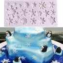 Silicone Christmas Jelly Candy Fondant Chocolate Baking Mould Snowflake Mold