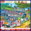 5D DIY Diamond Painting Farm Shop Full Round Drill Mosaic Art Picture Rhine