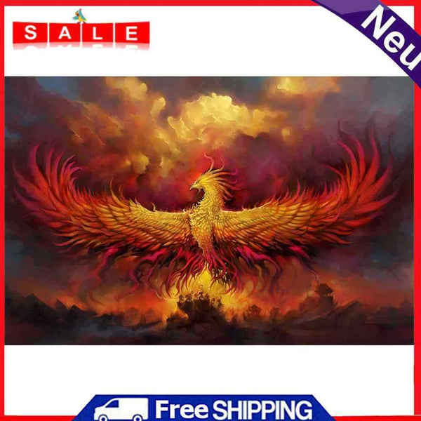 Flaming Phenix Oil Paint By Numbers Kits DIY Craft Coloring Drawing Home Decor