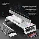 RGB Desktop Monitor Holder 4 USB 2.0 Laptop Stand Base Computer Screen Riser