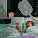 2 in 1 3500V Electric Flies Swatter Mosquito Trap Racket Bug Killer (Green)
