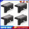 4pcs LED Solar Lamp Outdoor Stair Garden Fence Step Wall Lights (Warm)