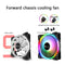 FR-701 PC Case Fan 9 Blade Addressable RGB LED PWM Cooling Fan (Forward)
