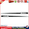 2pcs Car Body Stickers Long Stripe Side Skirt Decoration Decals (Black) Newly