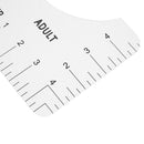 T Shirt Design Guide Ruler with Size Chart Sewing Alignment Tool (12.7cm)